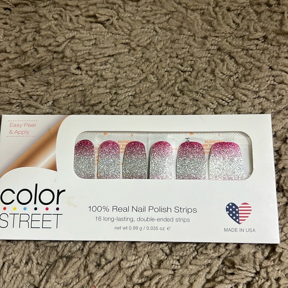 New color street. Pink/silver/ ombre design